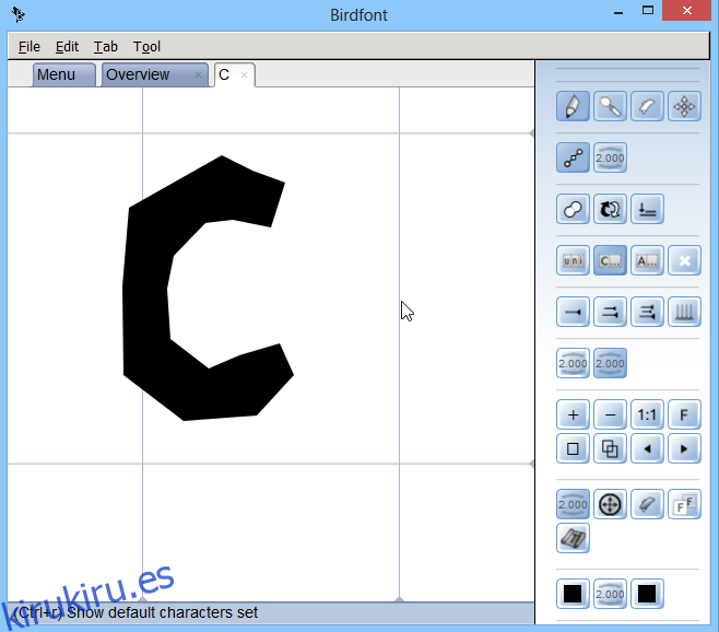 BirdFont_New Font_Font Character_C_Draw_Done