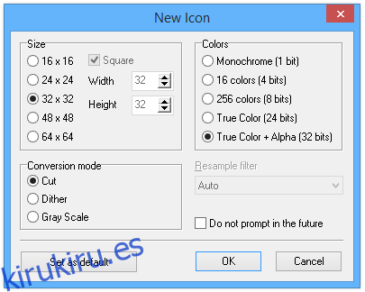 Cree y edite iconos fácilmente en Windows con Junior Icon Editor