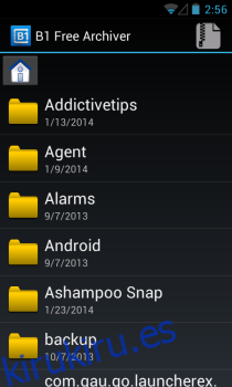 B1 Free Archiver para Android ofrece una fácil gestión de archivos móviles