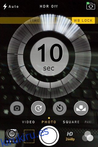 Temporizador de CameraTweak 2 iOS