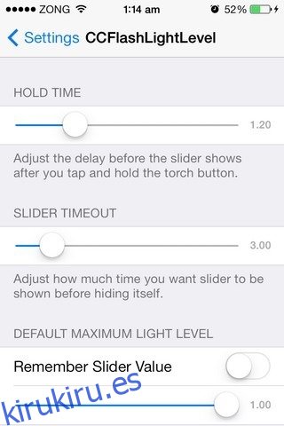Ajuste la intensidad de la luz del flash LED del iPhone desde el Centro de control de iOS 7