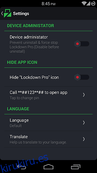 Lockdown Pro para Android 06