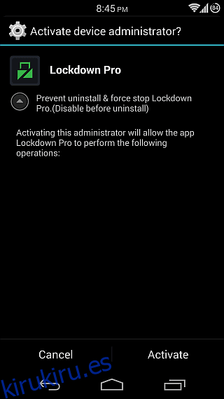 Lockdown Pro para Android 07