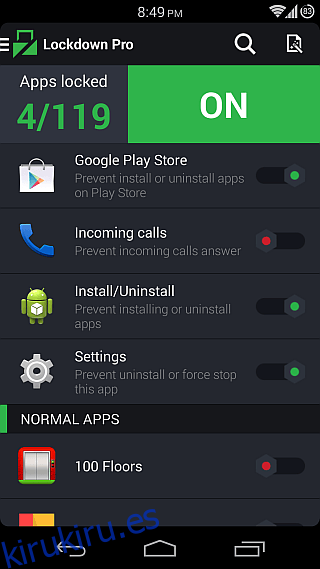 Lockdown Pro para Android 17
