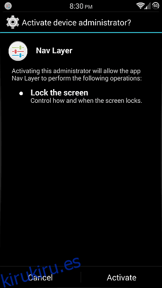 Capa de navegación para Android 9