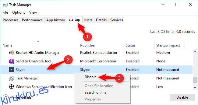 Deshabilitar la opción de inicio automático de Skype sin iniciar sesión primero.