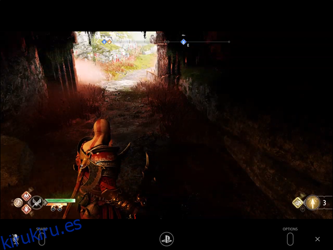 God of War usando PS4 Remote Play