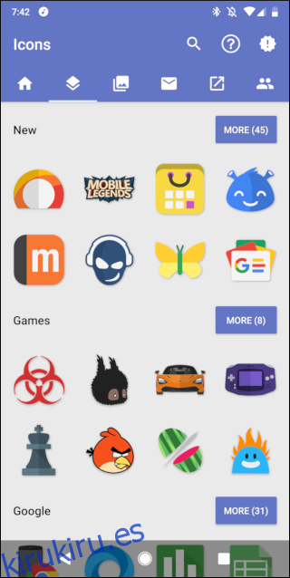 iconos en Play Store