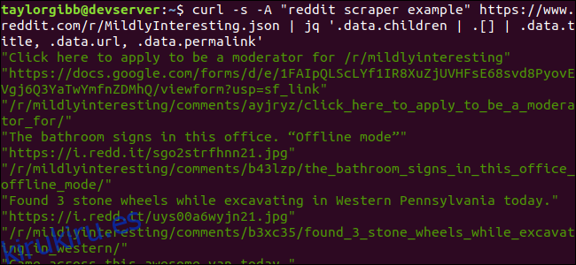Analizar el contenido de un subreddit desde la línea de comandos de Linux