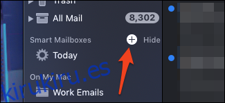 macOS Mail nuevo buzón inteligente
