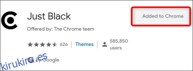¡Tu tema se ha agregado a Chrome!