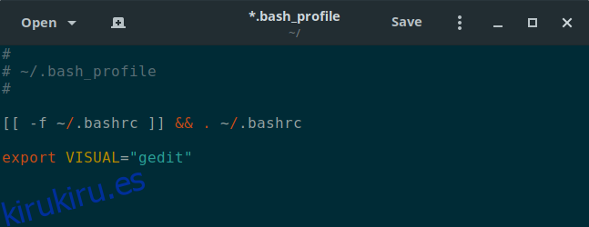 exportar línea en .bash_profile