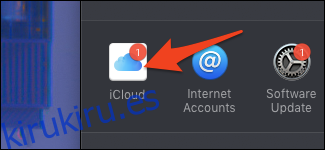icono de configuración de iCloud