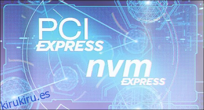 Logotipos PCI Express y NVM express