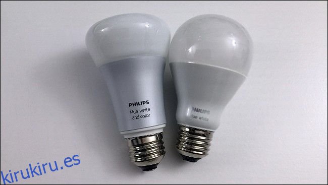 dos bombillas Philips hue