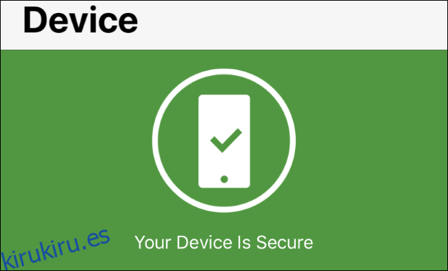 Estado de las alertas del sistema operativo en Norton Mobile Security para iOS