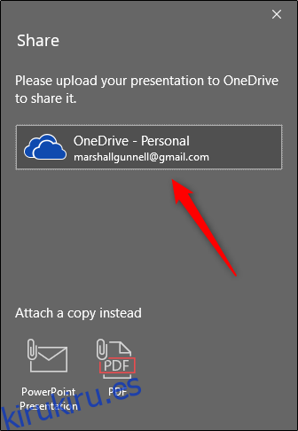 Compartir en OneDrive