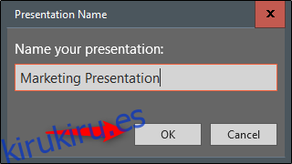 Nombra tu presentación