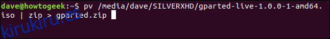 pv /media/dave/SILVERXHD/gparted-live-1.0.0-1-amd64.iso |  zip> gparted.zip en una ventana de terminal ”width =” 646 ″ height = ”77 ″ onload =” pagespeed.lazyLoadImages.loadIfVisibleAndMaybeBeacon (this); ”  onerror = ”this.onerror = null; pagespeed.lazyLoadImages.loadIfVisibleAndMaybeBeacon (this);”> </p>
<div style=