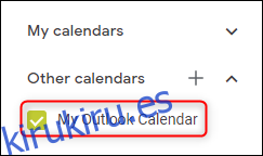 El calendario compartido cambió de nombre a algo significativo.