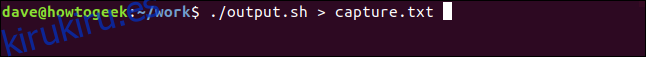 ./output.sh> capture.txt en una ventana de terminal