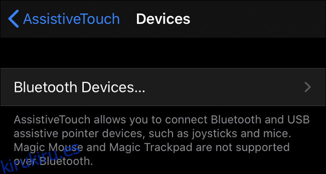 Emparejamiento de un mouse Bluetooth en iOS 13 (iPadOS 13)