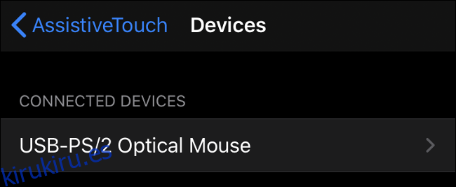 Conexión de mouse USB y PS / 2 en iOS 13 (iPadOS 13)