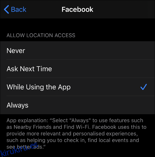 Controles de datos de ubicación más estrictos en iOS 13