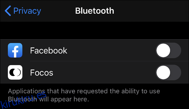 Nuevos permisos de Bluetooth en iOS 13