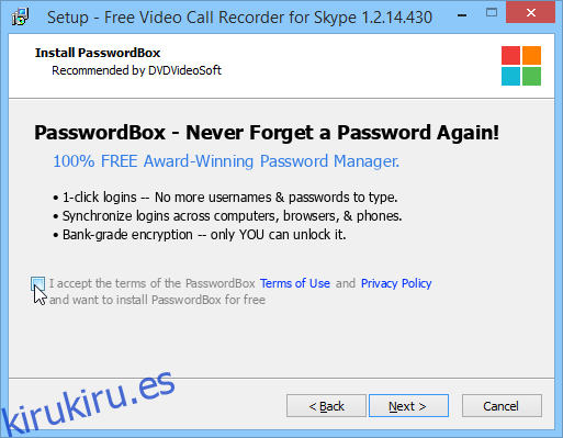 Grabador de videollamadas gratuito para Skype_Installation
