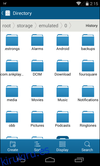 Tomi File Manager_Directory Grid