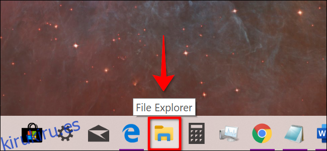 Abra el Explorador de archivos en Windows 10
