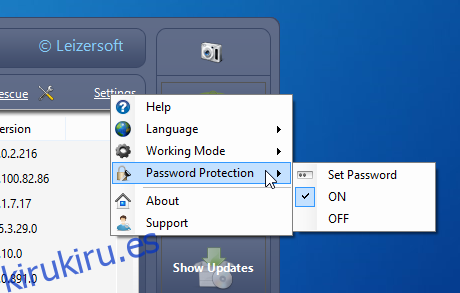 Desinstalador de menú Pro_Password