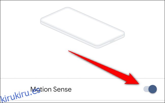 Google Pixel 4 Deshabilitar Motion Sense