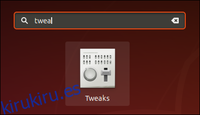 El icono de ajustes en Ubuntu 18.04