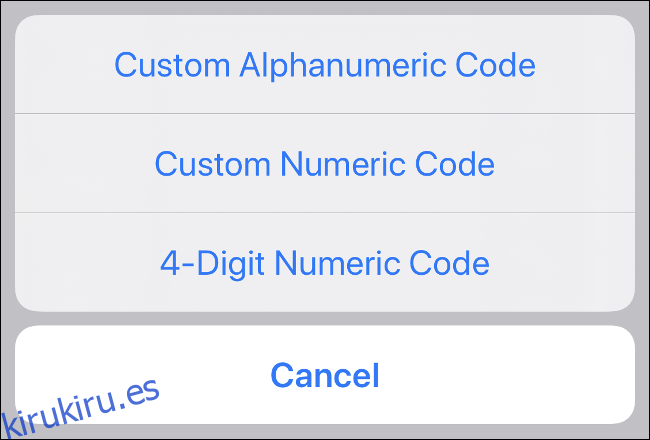 Crear contraseña alfanumérica para desbloquear iPhone