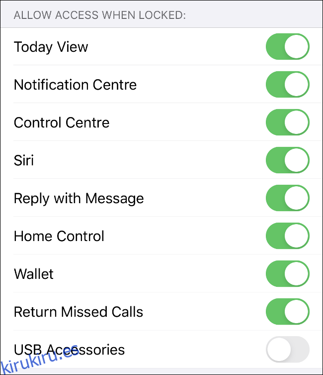 Configurar el acceso desde la pantalla de bloqueo del iPhone