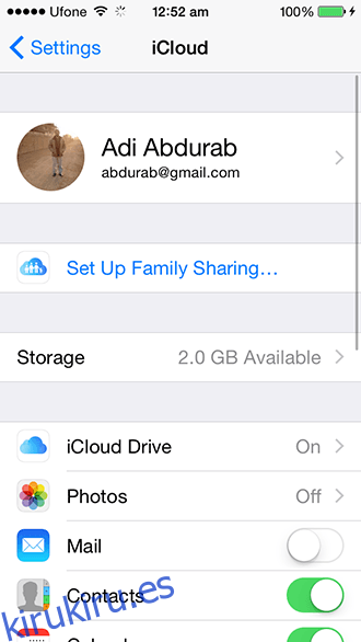 iOS 8 - Compartir en familia