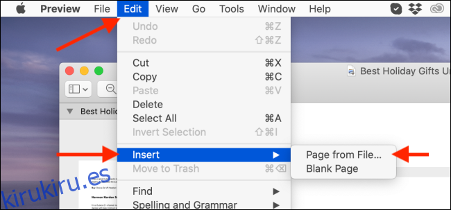 Haga clic en el botón para insertar un nuevo PDF en el documento