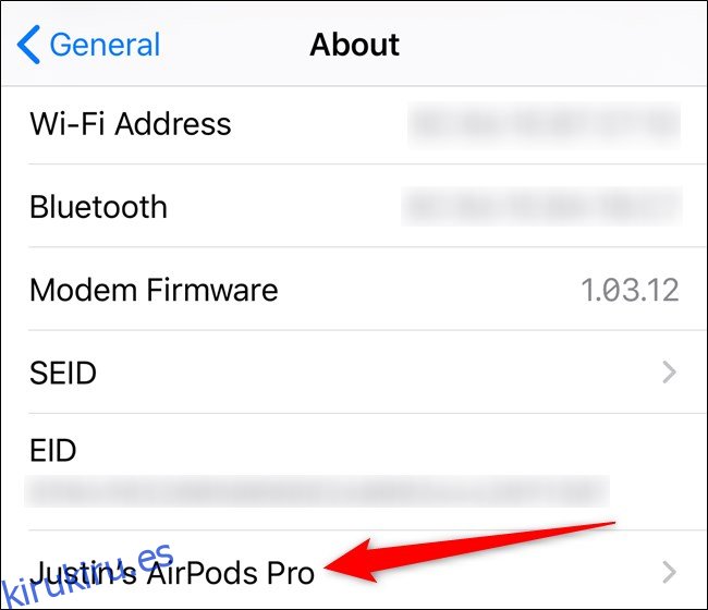 Opción de Apple iPhone Tap AirPods