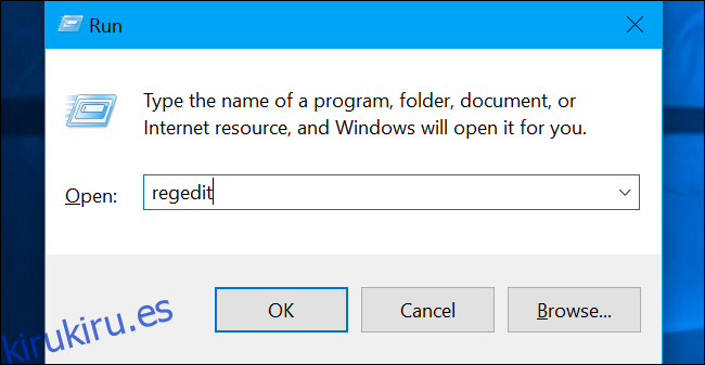 Presione Windows + R para abrir 