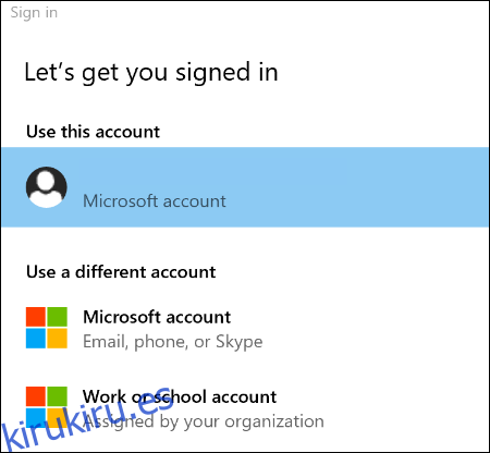 Elija sus opciones de inicio de sesión de Edge para vincular su perfil de Edge a una cuenta de Microsoft