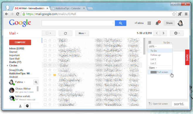 gmail ordenado