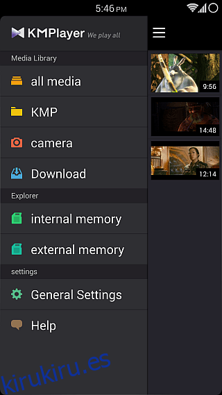 KMPlayer para Android 1