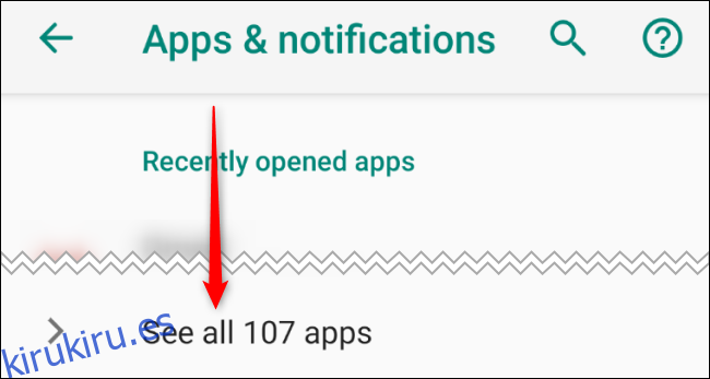 Android Ver todas las aplicaciones