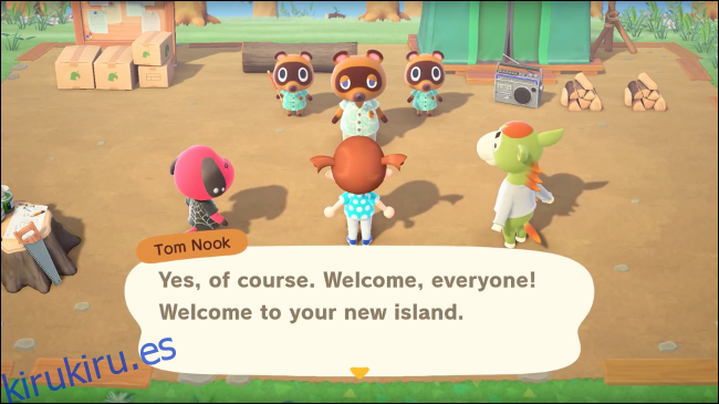 un grupo de animales en Animal Crossing: New Horizons