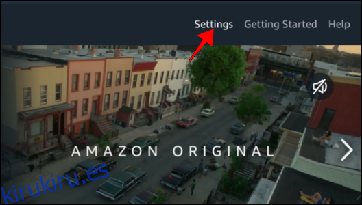 Configuración de video de Amazon Prime