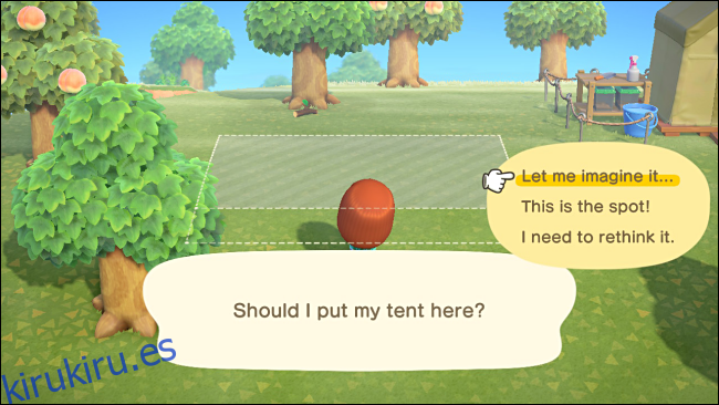 Colocando una carpa en Animal Crossing: New Horizons