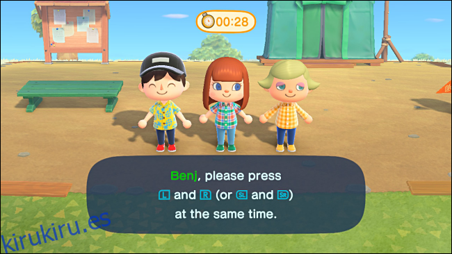 Asignar controladores para Party Play en Animal Crossing: New Horizons