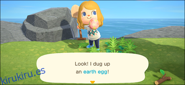Animal Crossing New Horizons Bunny Day huevo de tierra